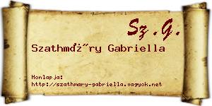 Szathmáry Gabriella névjegykártya