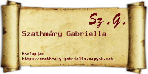 Szathmáry Gabriella névjegykártya