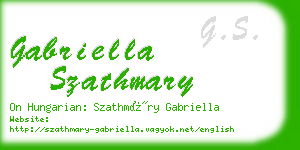 gabriella szathmary business card